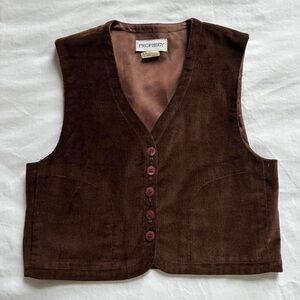Corduroy Vest Vintage 90's Festival Top